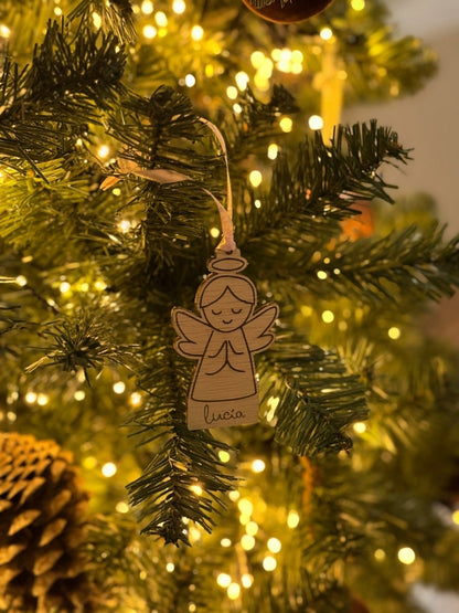 Adorno Ángel - Blanco y Negro Atelier