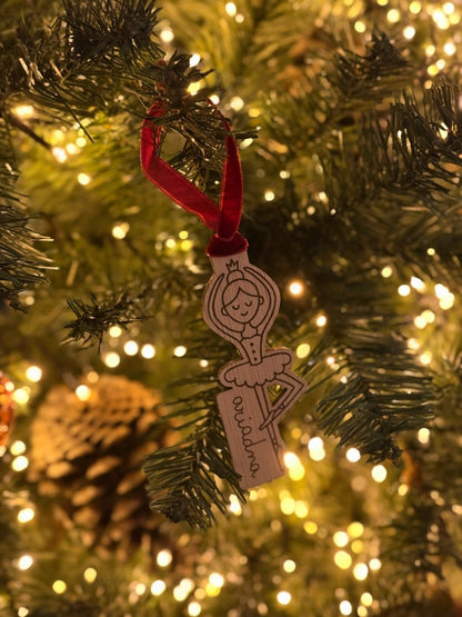 Adorno Bailarina - Blanco y Negro Atelier