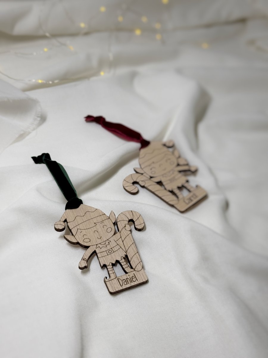 Adorno Elfo - Blanco y Negro Atelier