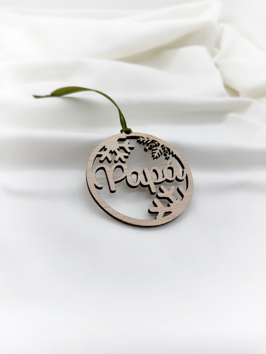 Adorno Esfera - Blanco y negro 3D