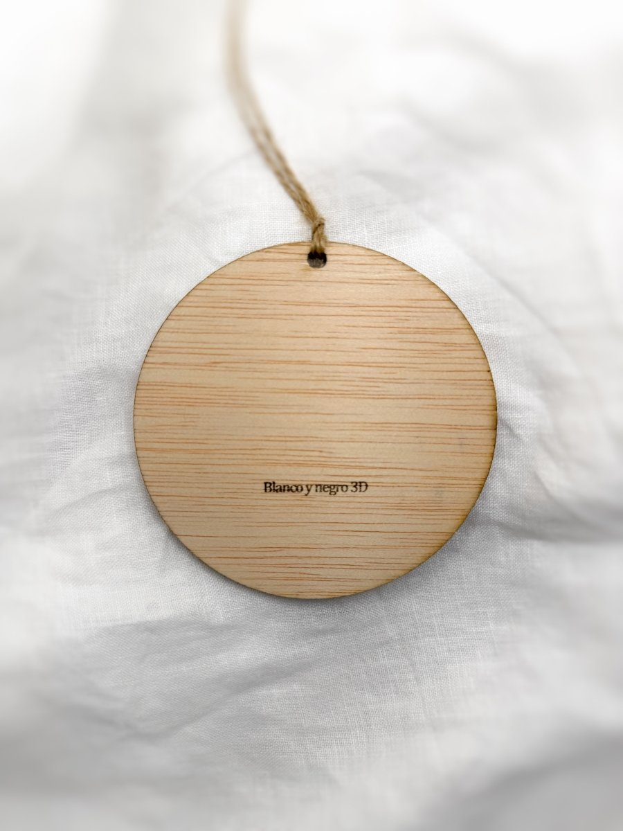 Adorno Foto Infantil - Blanco y negro 3D