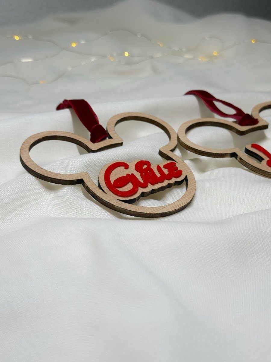 Adorno Mickey - Blanco y Negro Atelier