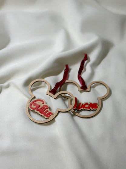 Adorno Mickey - Blanco y Negro Atelier