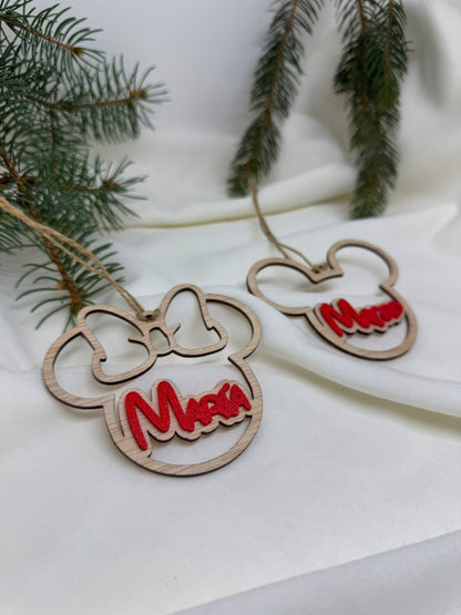 Adorno Minnie - Blanco y Negro Atelier