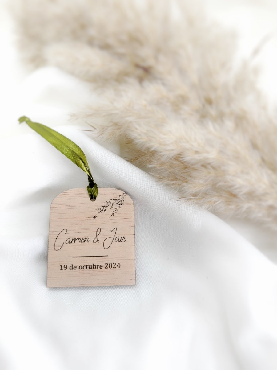 Adorno Nuestra Fecha - Blanco y negro 3D