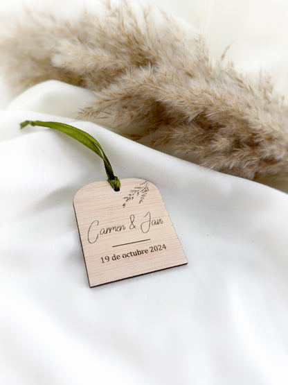 Adorno Nuestra Fecha - Blanco y negro 3D