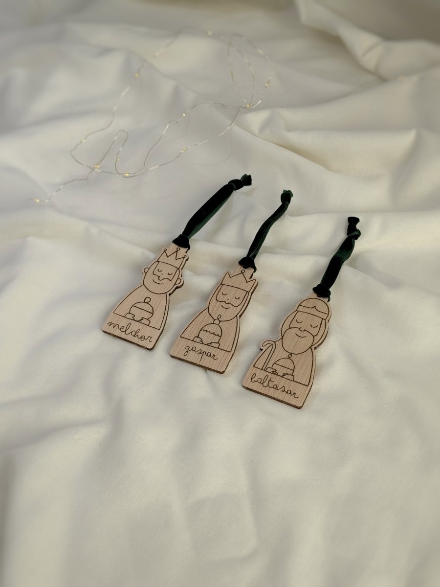 Adorno Reyes Magos - Blanco y Negro Atelier