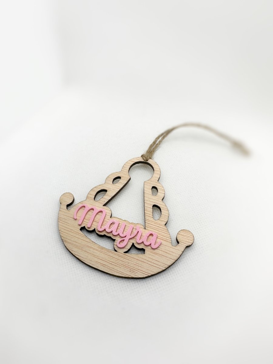 Adorno Rocío - Blanco y negro 3D