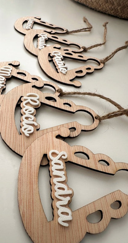 Adorno Rocío - Blanco y negro 3D