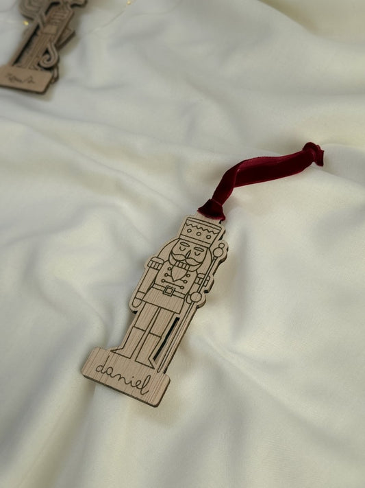 Adorno Soldado Cascanueces - Blanco y Negro Atelier