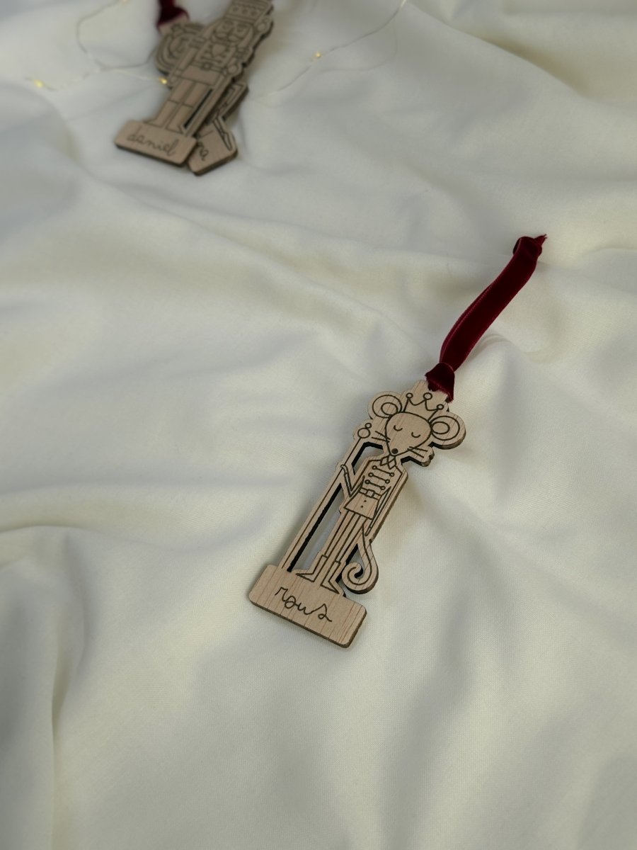 Adorno Soldado Ratón - Blanco y Negro Atelier