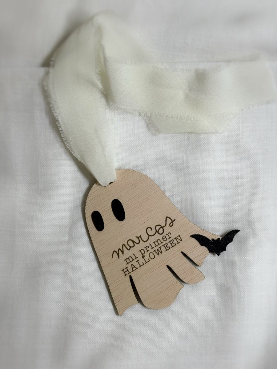 Boo Mi primer Halloween - Blanco y Negro Atelier