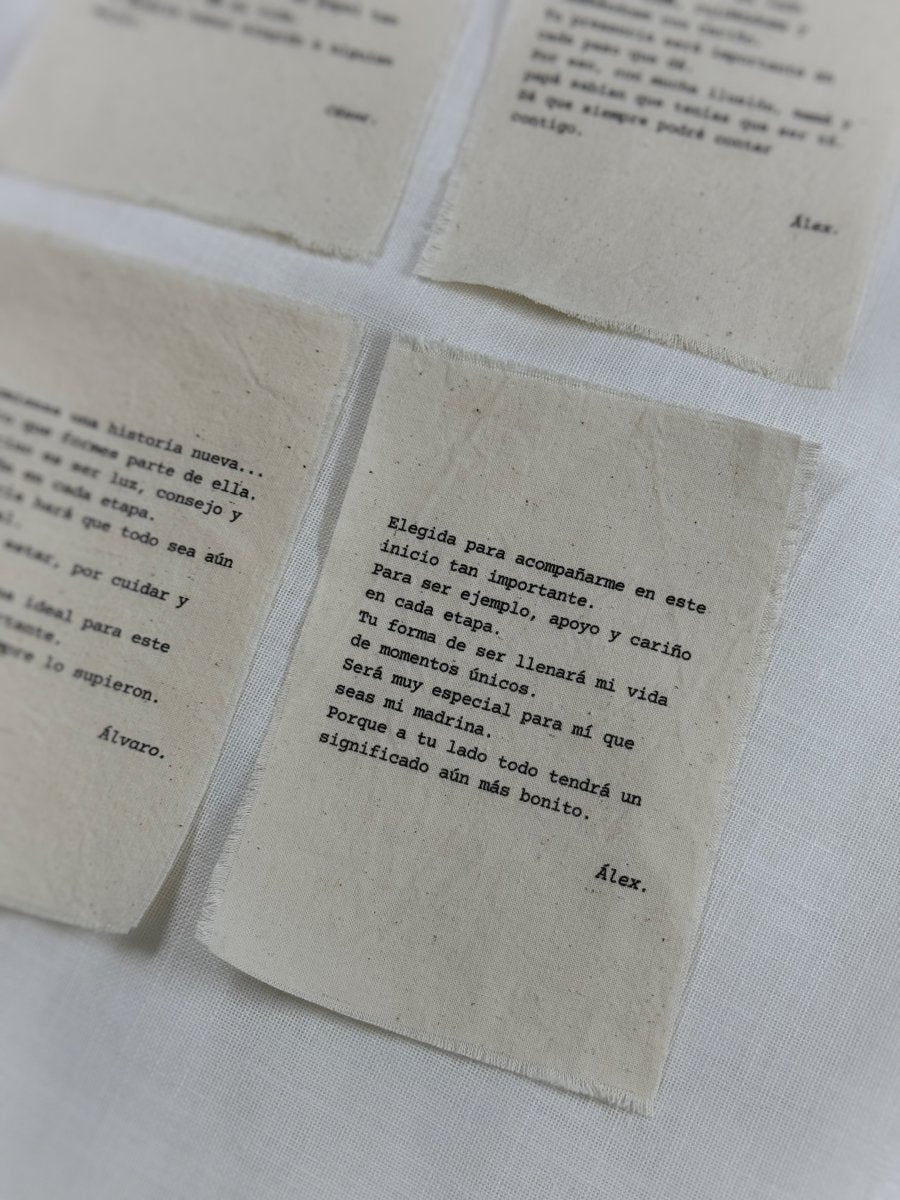 Carta en Algodón - Blanco y Negro Atelier