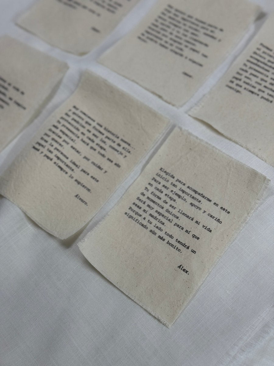 Carta en Algodón - Blanco y Negro Atelier