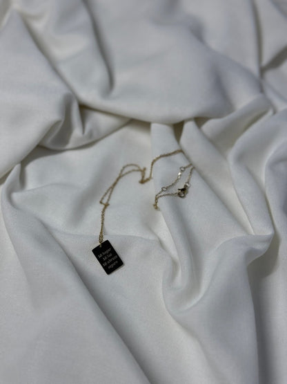 Collar Dorado - Blanco y Negro Atelier