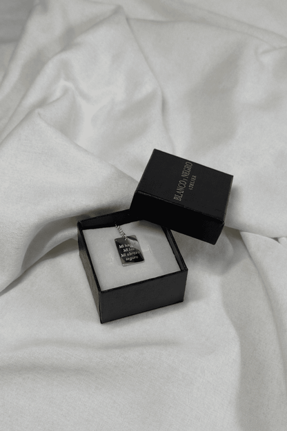 Collar Plateado - Blanco y Negro Atelier