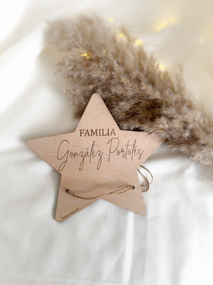 Estrella Familiar - Blanco y negro 3D