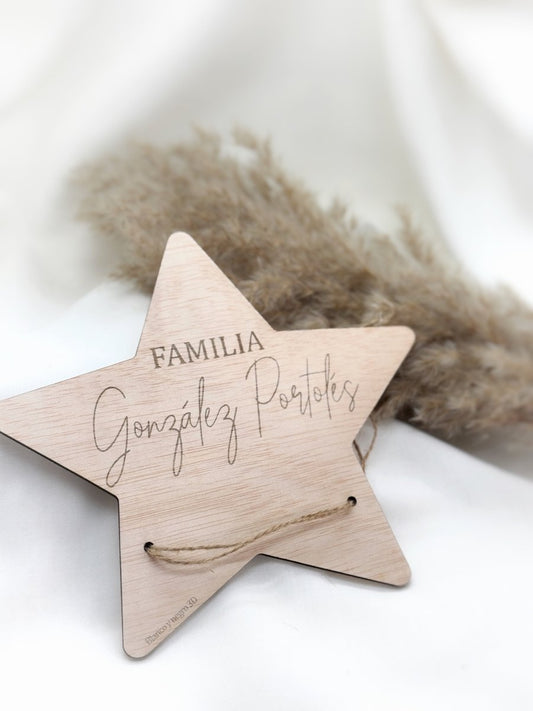 Estrella Familiar - Blanco y negro 3D