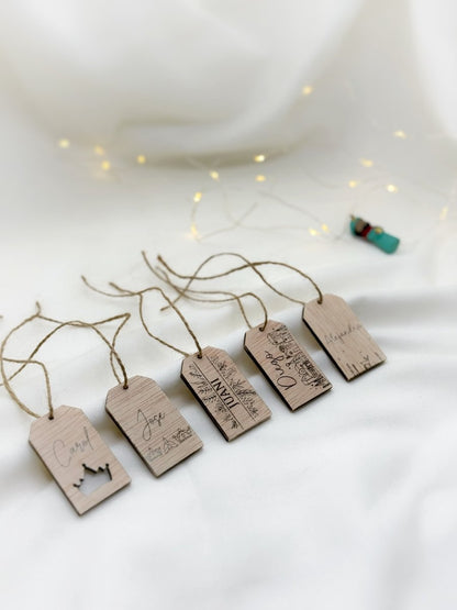 Etiquetas para regalos - Blanco y Negro Atelier