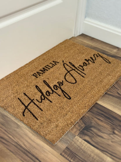 Felpudo Familia - Blanco y Negro Atelier