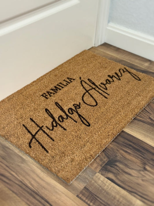 Felpudo Familia - Blanco y Negro Atelier