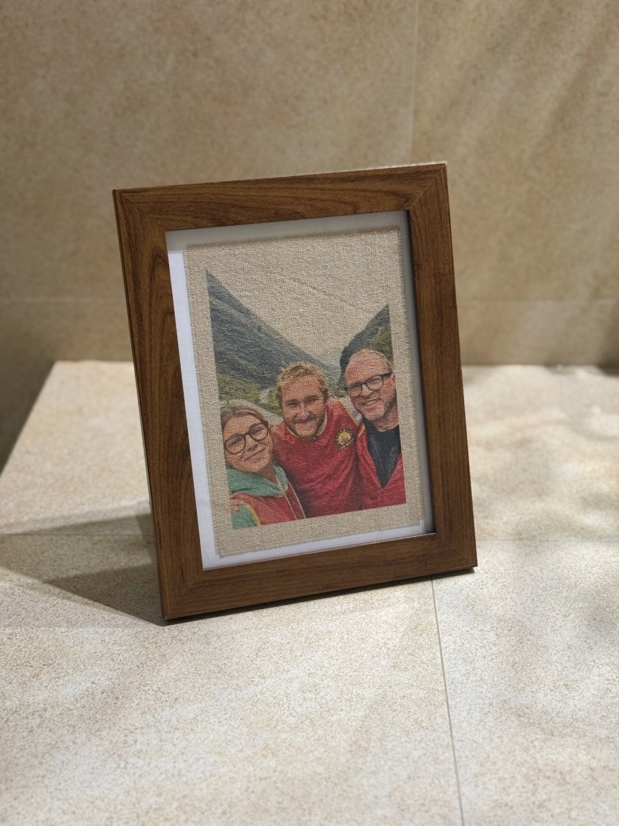 Foto en lino con marco - Blanco y Negro Atelier