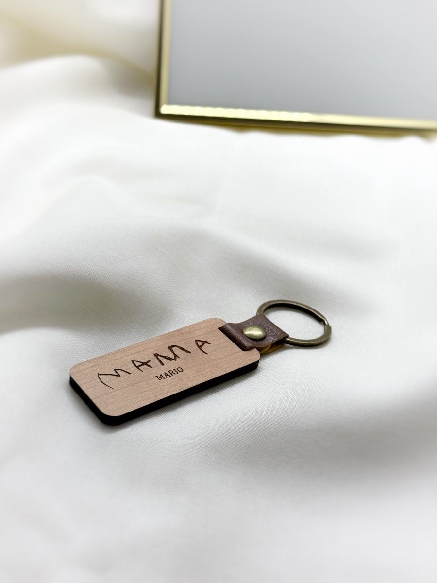 Llavero Creaciones Infantiles - Blanco y negro 3D