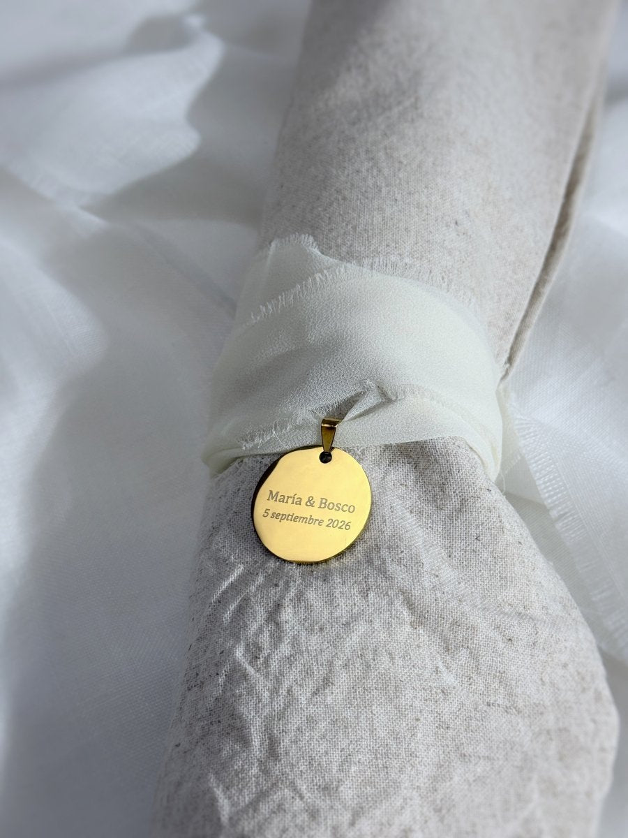 Medalla para Ramo - Blanco y Negro Atelier