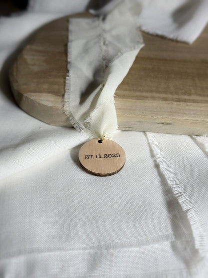 Placa para ramo - Blanco y negro 3D